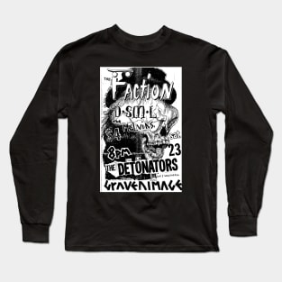 Hardcore Punk Rock Concert Flyer (early 1980s) Long Sleeve T-Shirt